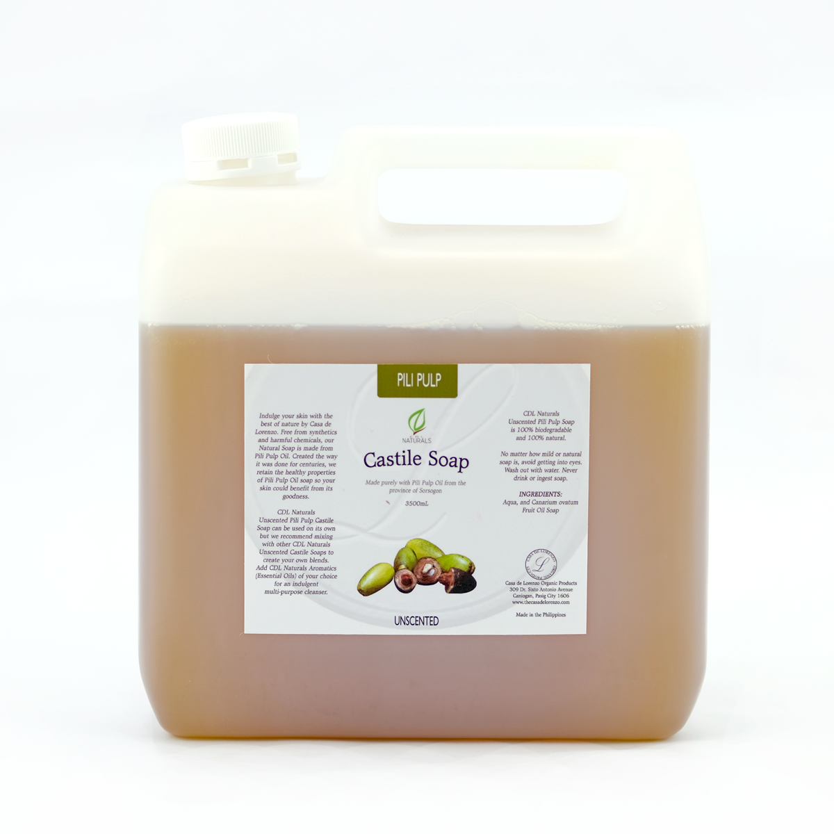 Unscented Pili Castile Soap
