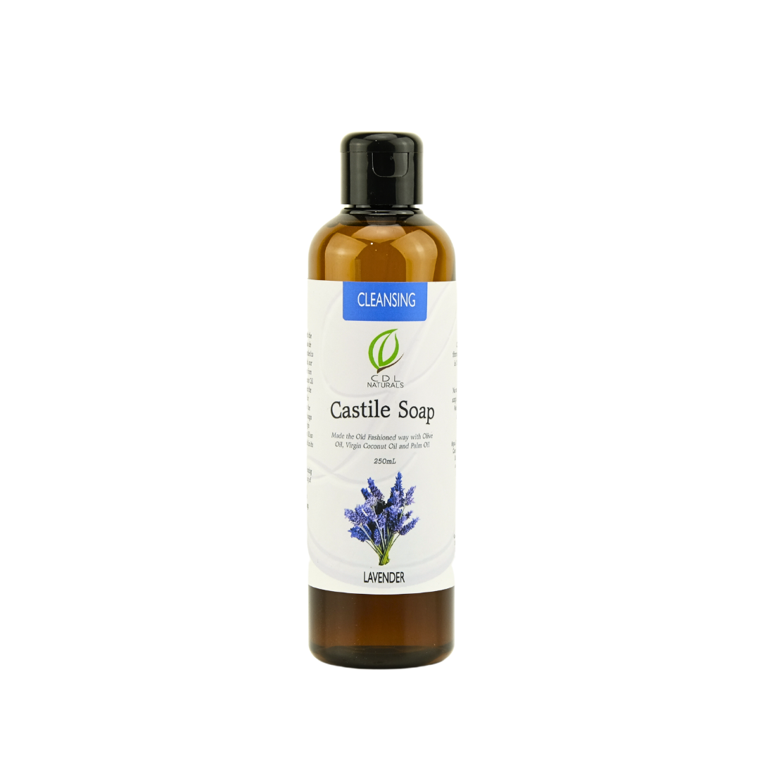 Lavender Cleansing Castile Soap bottle 250mL