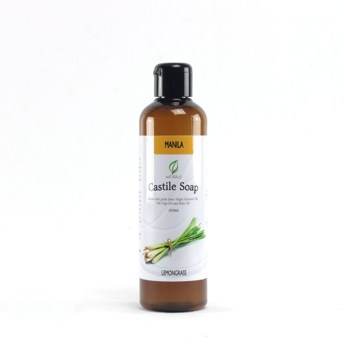 Lemongrass Manila Castile Soap bottle 250mL