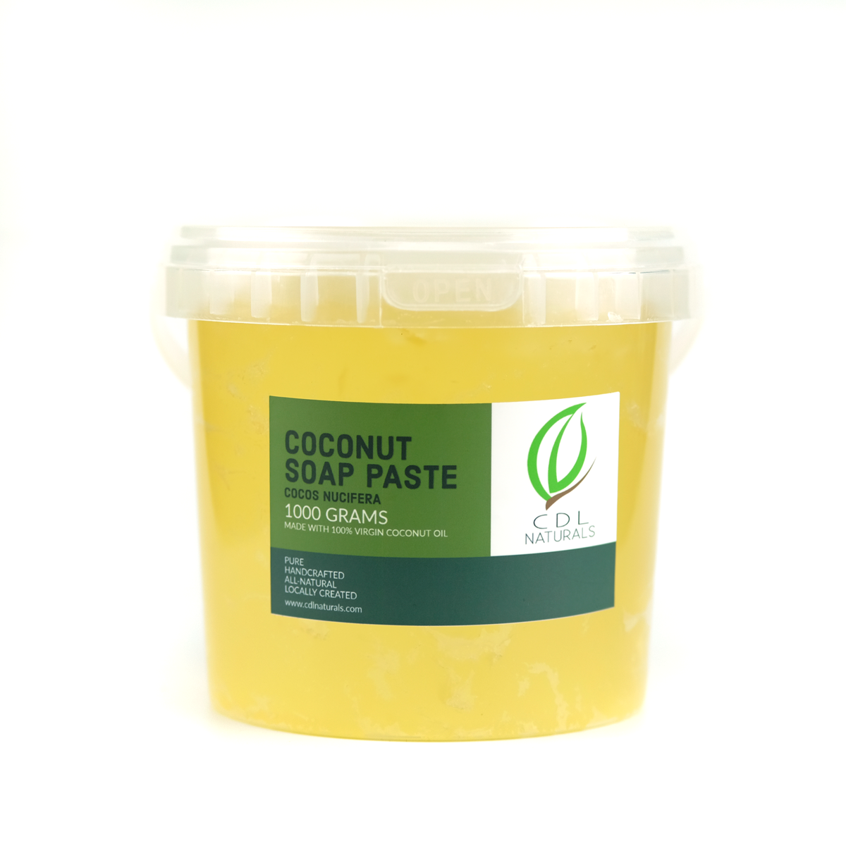 Unscented Coconut Castile Soap Paste 1kg tub