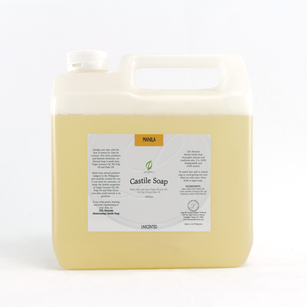 Unscented Manila Castile Soap Bottle 1 gallon